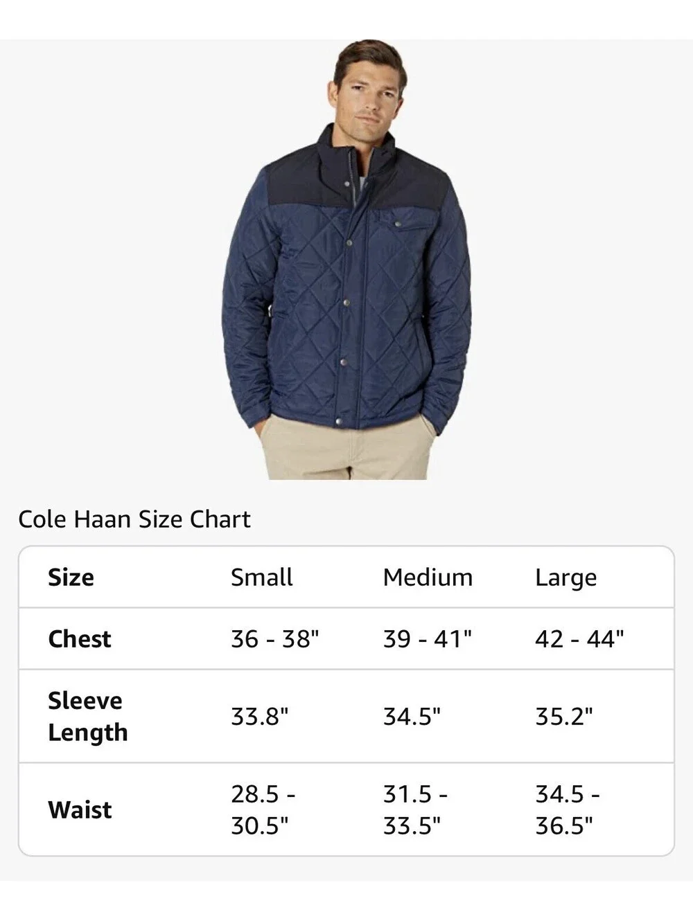 Cole Haan Tonal Mix Media Diamond With Faux Sherpa Lining Men’s S NWT $250